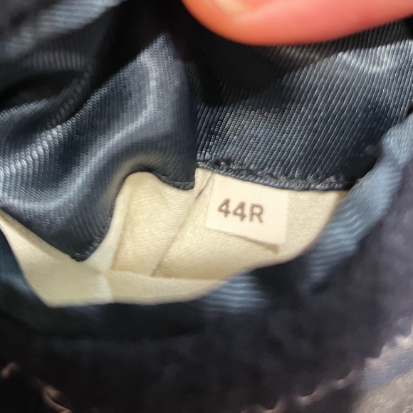 Nino Cerruti Navy Blue Double Breasted Cashmere Wool Blend Coat Sz. 44R - Picture 12 of 17